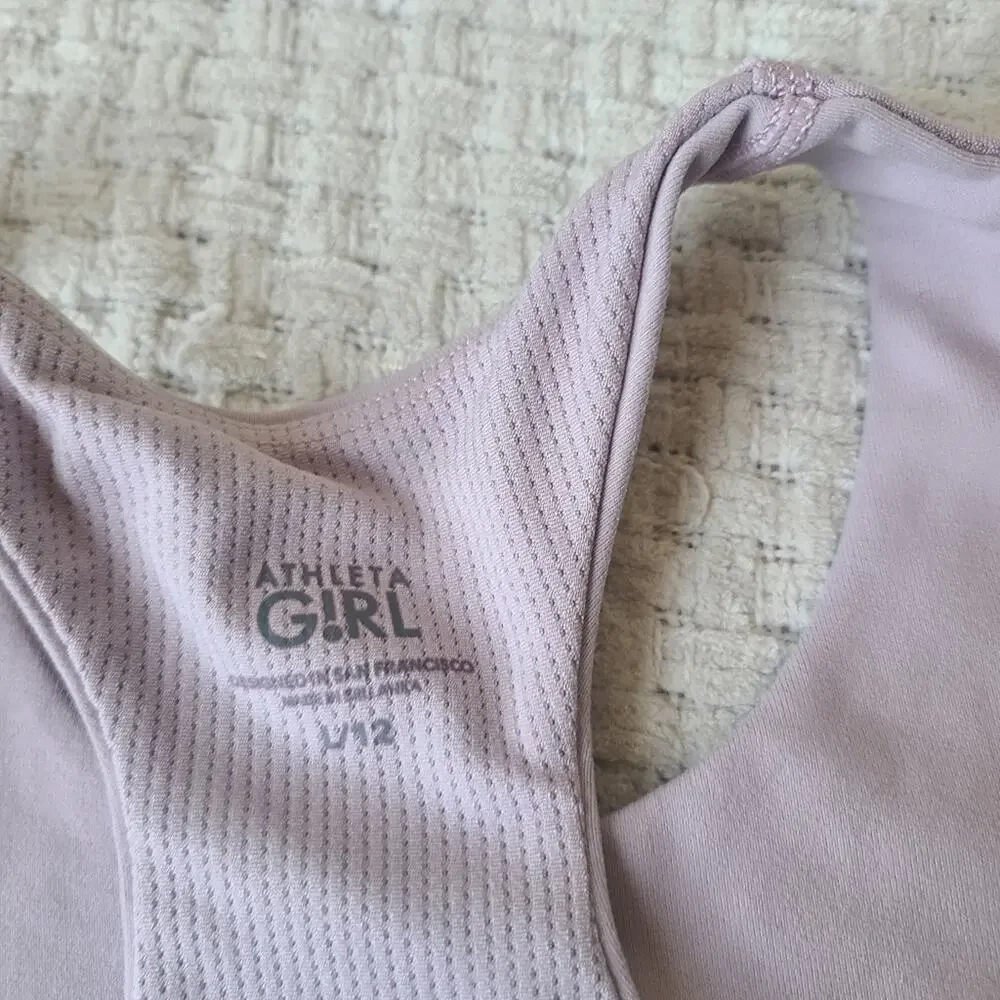 Athleta Girl Lavender Sports Bra Girls Size L 12
